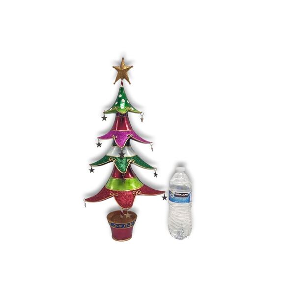 Kirkland Signature Colorful Metal Whimsical Christmas Tree 19.5" w/ Box - Picture 5 of 11